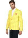 Hangup Men Standard Checkered Men Formalwear-D15CheckBlazer