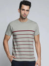 Dillinger Men's Stripes Printed T-Shirt