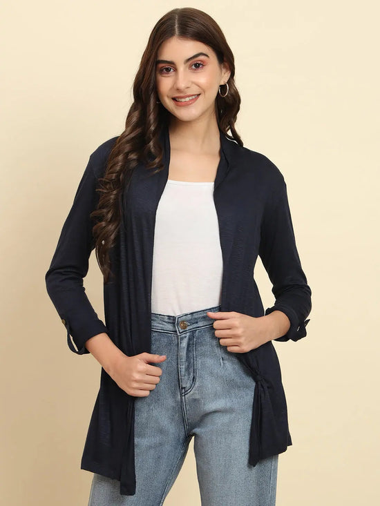 Navy Blue Cool Shrug