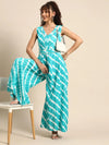 Kalidar Jumpsuit in Aqua Blue