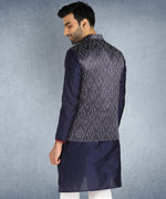 Hangup Men Standard Printed Men's Indian Wear-ST0311269_Grey_PrntNehru