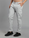 Solid Cargo Pants with 6 pockets-Grey-HC3012-30