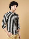 Rigo Stripes Crochet Shirt-CS10231079-L