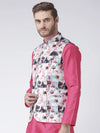 Hangup Men Standard Printed Men's Indian Wear-57APrintedNehru