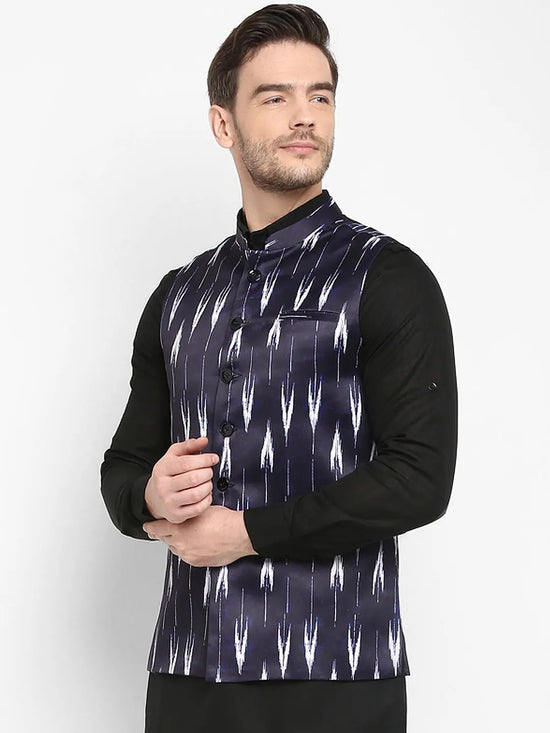 Hangup Men Standard Printed Men's Indian Wear-169A_PrintedDup_Nehru