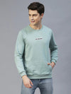 Rigo Round Neck Printed Fleece Sweatshirt