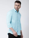 Hangup Men Slim Solid Shirts-CollarSkyShirt