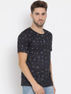 Hangup Men Standard Printed T-Shirts-7T_Henley_Print_TShirt