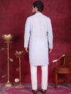 Chikankari Embroidered Kurta with Pyjama.-JOKP-5017Sky