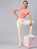 Women's Yellow Tie Dye Track Pants-AF-1770-Yellowpink