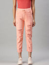 Women's Denim Pink Jogger Jeans-GZJOGTO1-Pink