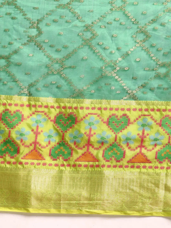 Ornate Craftsmanship Saree-SZ-IRA-GN-1575