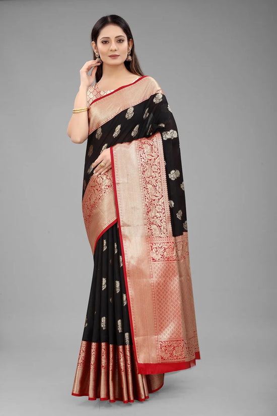 Ornate Charm of Tradition Saree-SZ-CRB6-BL-601