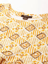 Women's Yellow Printed Kurta Set-SKC-1005-Yellow