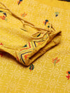 Women's Yellow Printed Straight Kurta-GW-833-Yellow