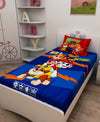 Athom Living Team Paw Petrol, Paw Patrol Digital Printed Cotton Kids Single Bedsheet 147x223 cm with Pillow Cover-PAW-03-238-S