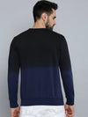 Men Black Colourblock Sweatshirt-ODS-6044-Black