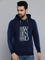 Men Blue Solid Sweatshirt-OD-6029-Navyblue