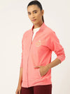 Front open Sweatshirt in Peach