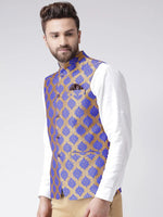 Hangup Men Standard Solid Men's Indian Wear-83AJacquardNehru