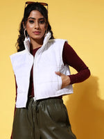 Women Solid Standard White Jacket