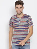 Hangup Men Standard Printed T-Shirts-10T_Henley_Print_TShirt