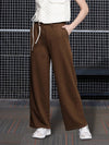 Women Brown Terry Track Pants