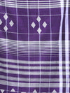 Violet Cotton Soft Saree With Checkbox Designs-MA62CT331100058