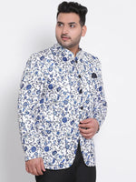 Hangup Men Standard Printed Men Formalwear-D60_5Button1_Blazer