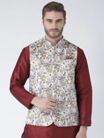 Hangup Men Standard Printed Men's Indian Wear-53APrintedNehru