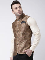 Hangup Men Standard Solid Men's Indian Wear-130AJacquardNehru