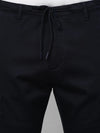 Genips Men's Cotton Stretch Bahamas Cargo Fit Solid Navy Cargo