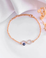 Gold Plated Evil Eye Charm Bracelet-VOJ130