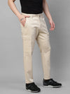 Genips Men's Cotton Stretch Bahamas Cargo Fit Solid Cream Cargo