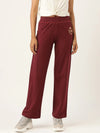 Straight Track Pant in Wine