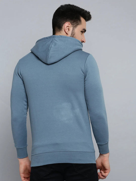 Men Blue Solid Sweatshirt-SCAW-24-Blue