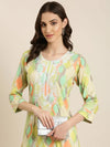 Women Multi Printed Straight Kurta-SNG-7327-Multi