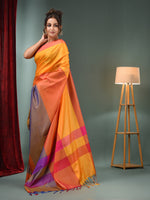 Multicolour Blended Silk Handwoven Soft Saree-MA50BSL01530141