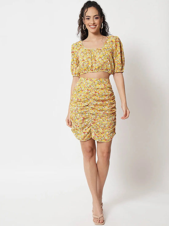 Yellow Printed Co-ord Set