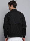 Men Black Solid Casual Jacket-STCW-J-13-Black