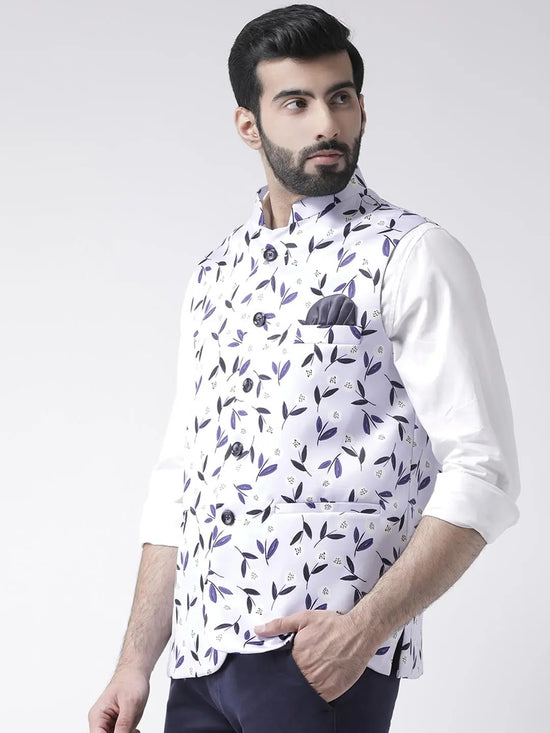 Hangup Men Standard Printed Men's Indian Wear-104APrintedNehru