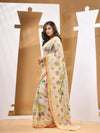 Off White Muslin Soft Saree With Thread Embroidery Work-MA53MS043190049