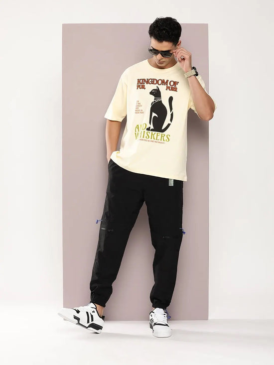 Dillinger Off White Graphic Oversized T-shirt-DLMOV297WWHT-S