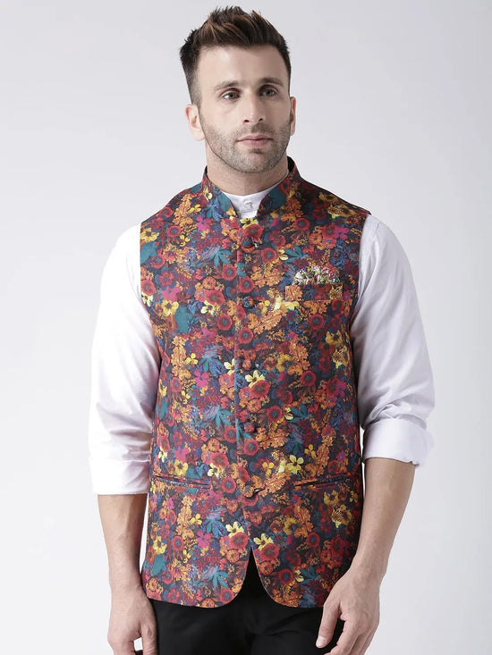 Hangup Men Standard Printed Men's Indian Wear-63APrintedNehru