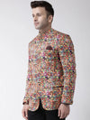 Hangup Men Standard Printed Men Formalwear-D123_5Button_Blazer