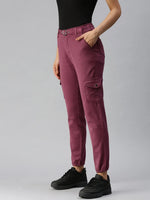 Women's Mauve Solid Denim Jeans-LTJO-22019-Mauve