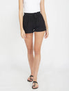 The Dark Side Women's Solid Linen Blend Shorts