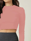 Aahwan Pink Polyester Round Neck Top-159-Pink-S