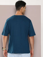 Dillinger Blue Graphic Oversized T-shirt-DLMOV296PED-S