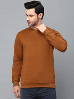 Rigo Neck Stitch Detail Basic Fleece Sweatshirt-SW07221148-3XL